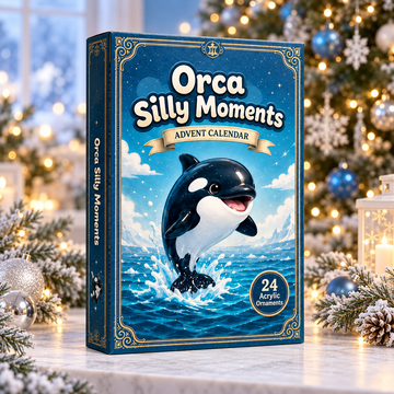 Orca Silly Moments Advent Calendar 2026 24 Day Festive Countdown Acrylic Charms Blind Box Gift For Orca Lovers