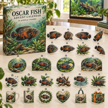 Oscar Fish Advent Calendar - 24 Acrylic Charms