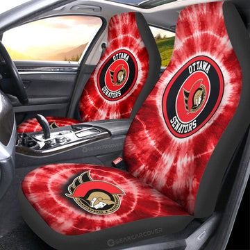 Ottawa Senators Car Seat Covers Custom Tie Dye Car Accessories