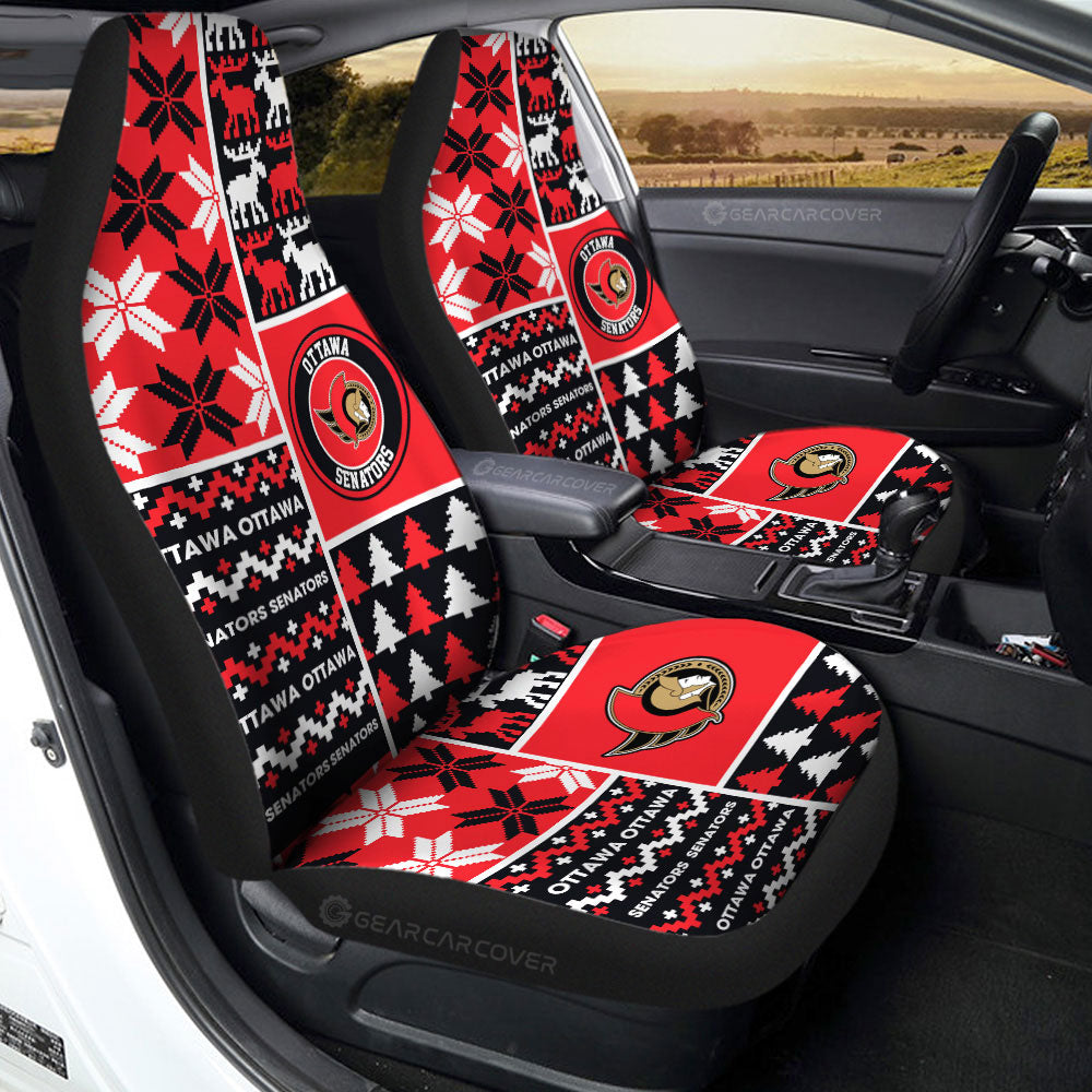 Ottawa Senators Car Seat Covers Custom Ugly Style Car Accessories