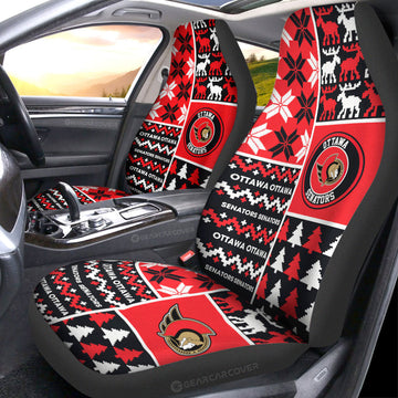 Ottawa Senators Car Seat Covers Custom Ugly Style Car Accessories