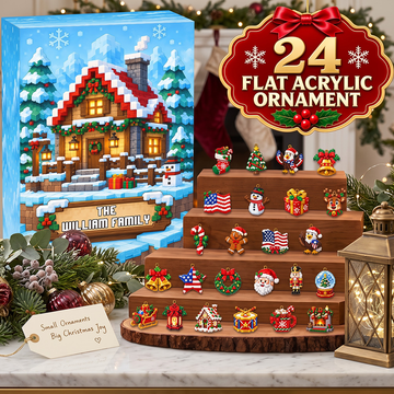 Our Family Chibi Advent Calendar 2026 24 Day Spirits Countdown Acrylic Charms Blind Box Gift For Family