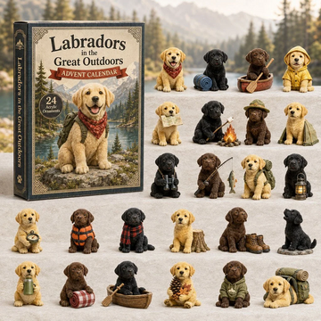 Outdoor Labrador Advent Calendar 2026 - 24-Day Countdown, Acrylic Charms Every Day Bring New Suprises