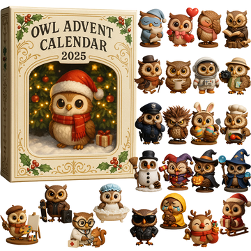 Owl Advent Calendar 2026 Christmas 24 Gifts Inside