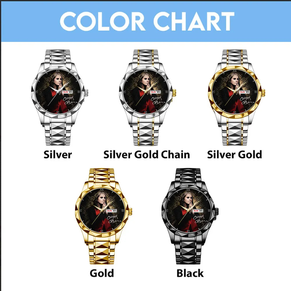 Ozzy Osbourne Alloy Luxury Quartz Watch – GNE4175