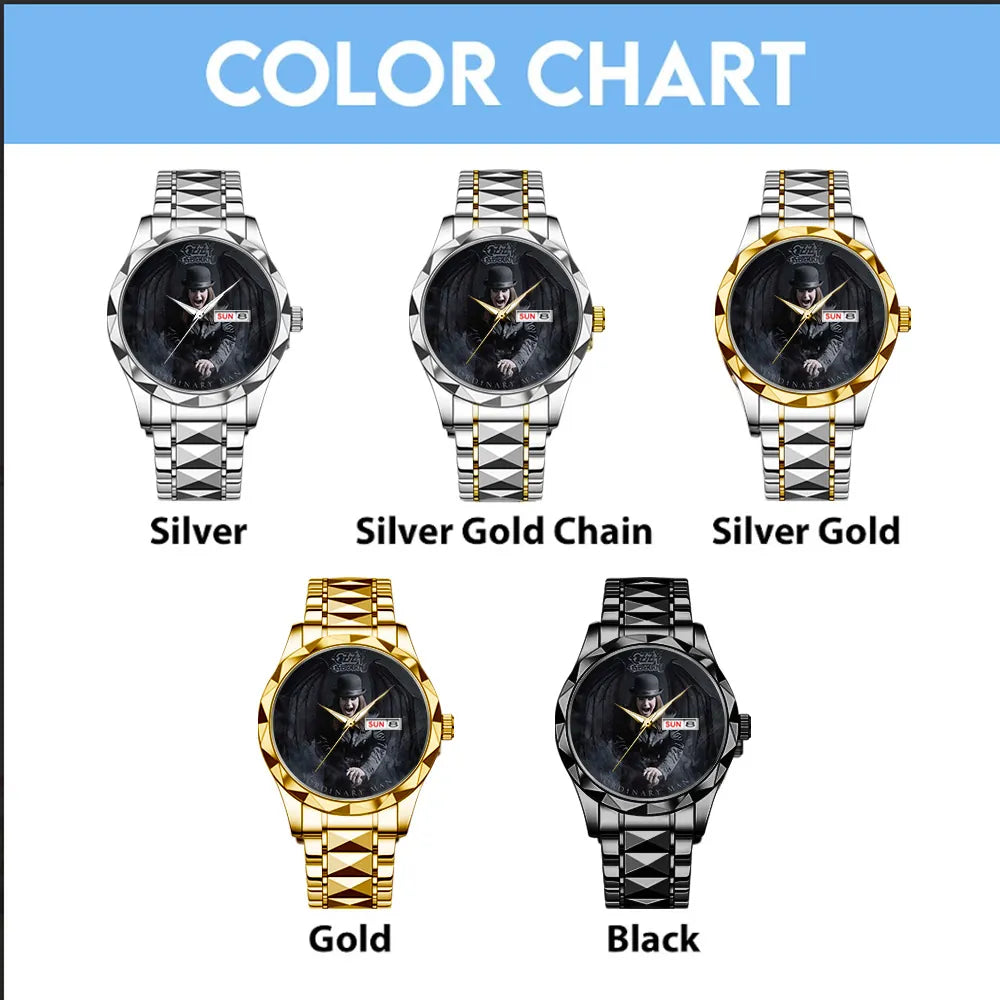 Ozzy Osbourne Alloy Luxury Quartz Watch – GNE4246