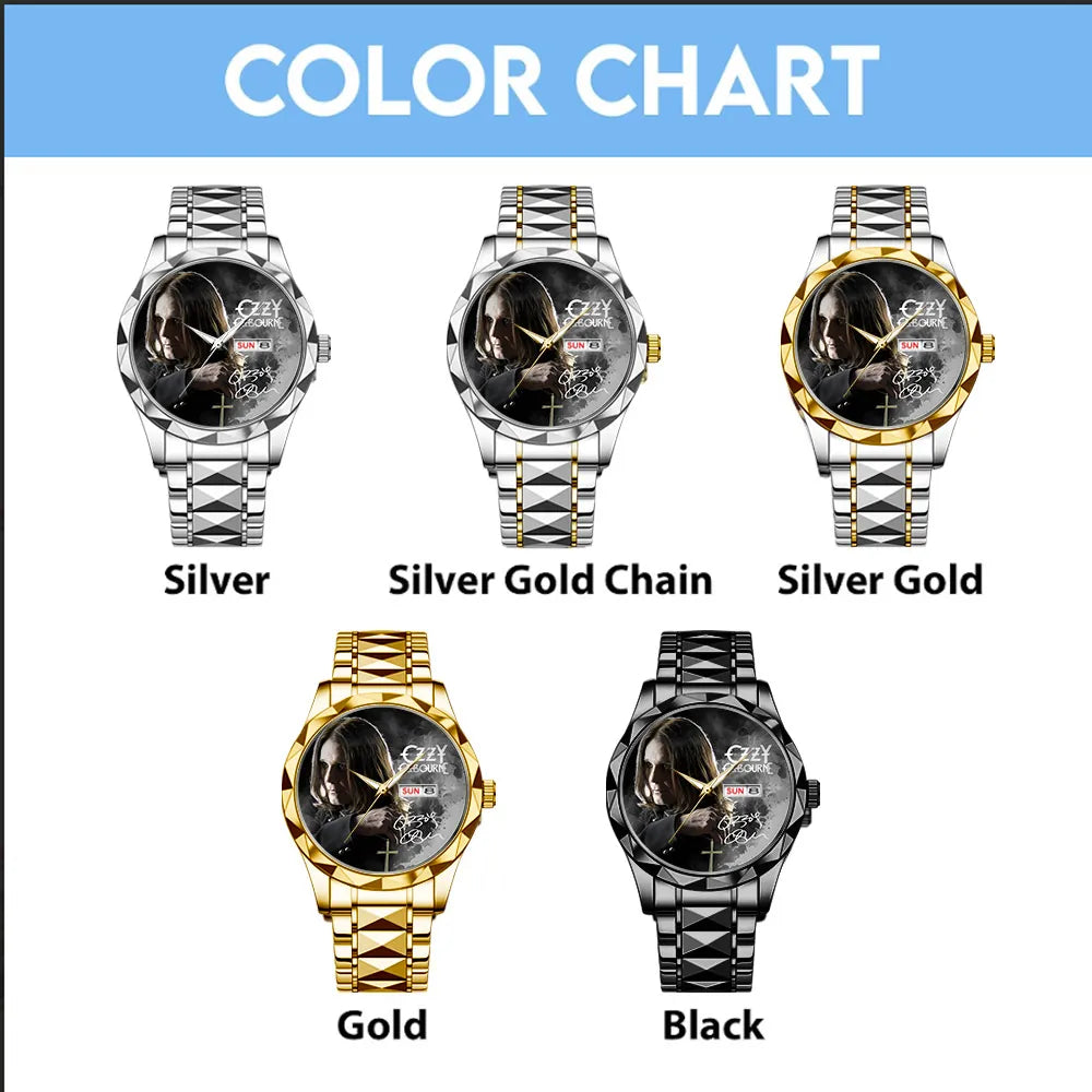 Ozzy Osbourne Alloy Luxury Quartz Watch – GNE4247