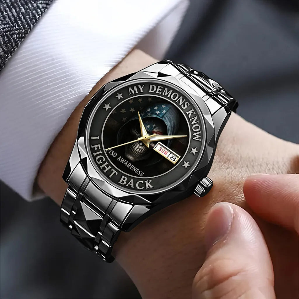 PTSD Awareness Veterans Alloy Luxury Quartz Watch – TANTN15626