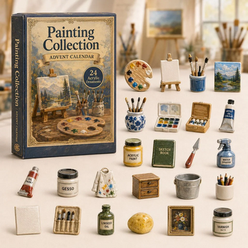 Painting Collection Advent Calendar 2026 - 24-Day Countdown, Acrylic Charms Every Day Bring New Suprises