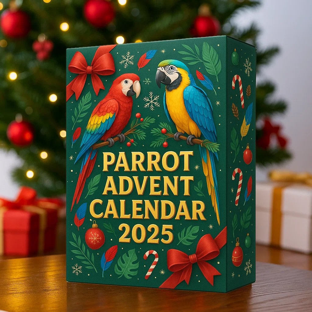 Parrot Advent Calendar 2026 24 Days Christmas Countdown Advent Calendars For Bird Lovers Reusable Keepsake Gifts