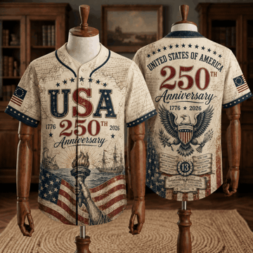 Patriotic Statue of Liberty 1776–2026 – USA 250th Anniversary Baseball Jersey Unisex Shirt-41