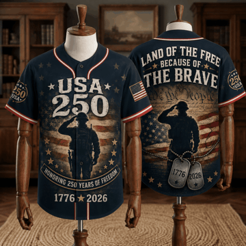 Patriotic Statue of Liberty 1776–2026 – USA 250th Anniversary Baseball Jersey Unisex Shirt-5