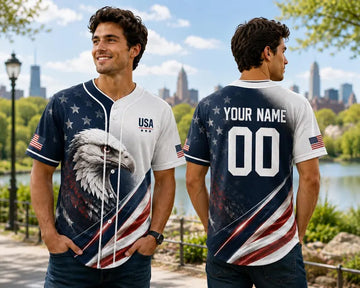 Personalized Ameica 250 Jersey, 4th of July Baseball Shirt, USA Patriotic Jersey, Custom Name Number Independence Day Outfit