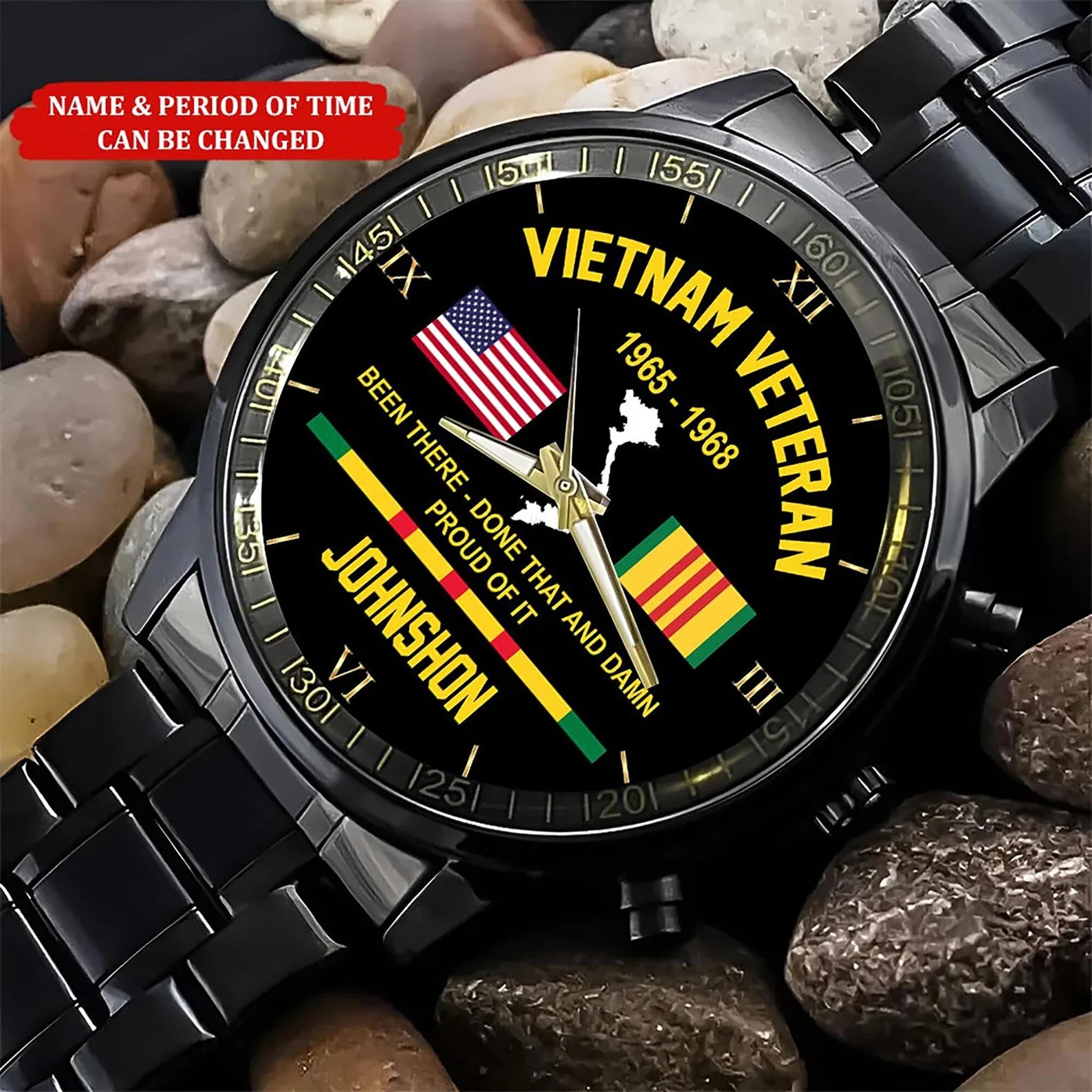 Personalized Been There Done That and Damn Proud Of It Vietnam Veteran Watch, Proud Veteran Watch, Military Veteran Watch, Father's Day Gift