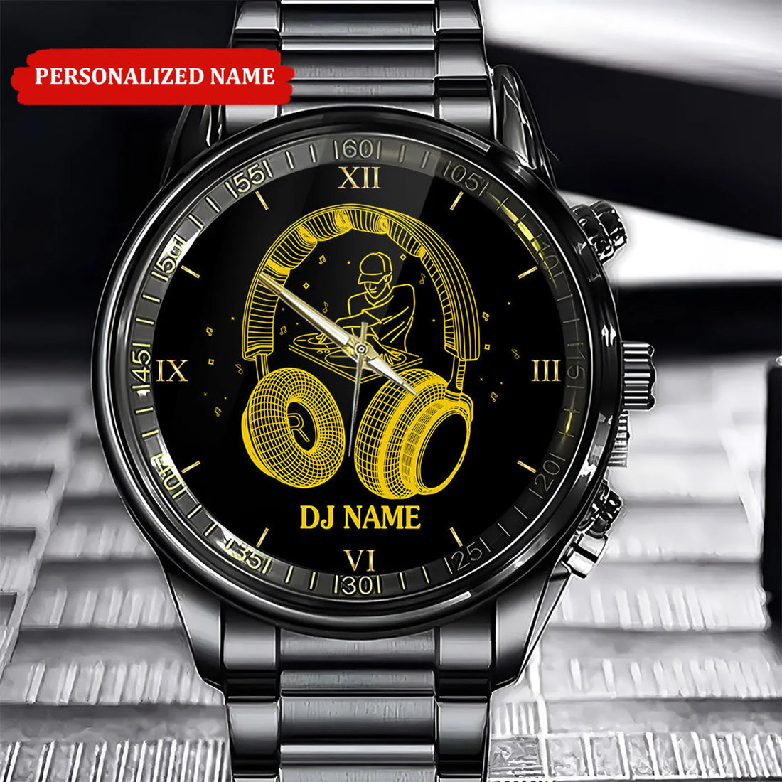 Personalized DJ Controller Watch, Gifts For Dj, Dj Table Watch, DJ Player Gifts, Dj Mixer Watch, Dad gift, Dj Style Watch, Father's Day gift