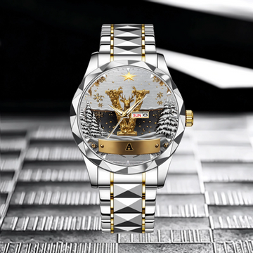 Personalized Deer Themed Initial Watch - Personalized Name And Initial - Gift For Deer Themed, Owners PS10022