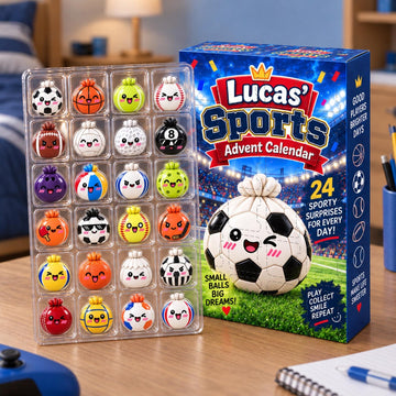 Personalized Dumpling Sports Blind Box Advent Calendar Custom 24 Day Kids Kawaii Charm Toy