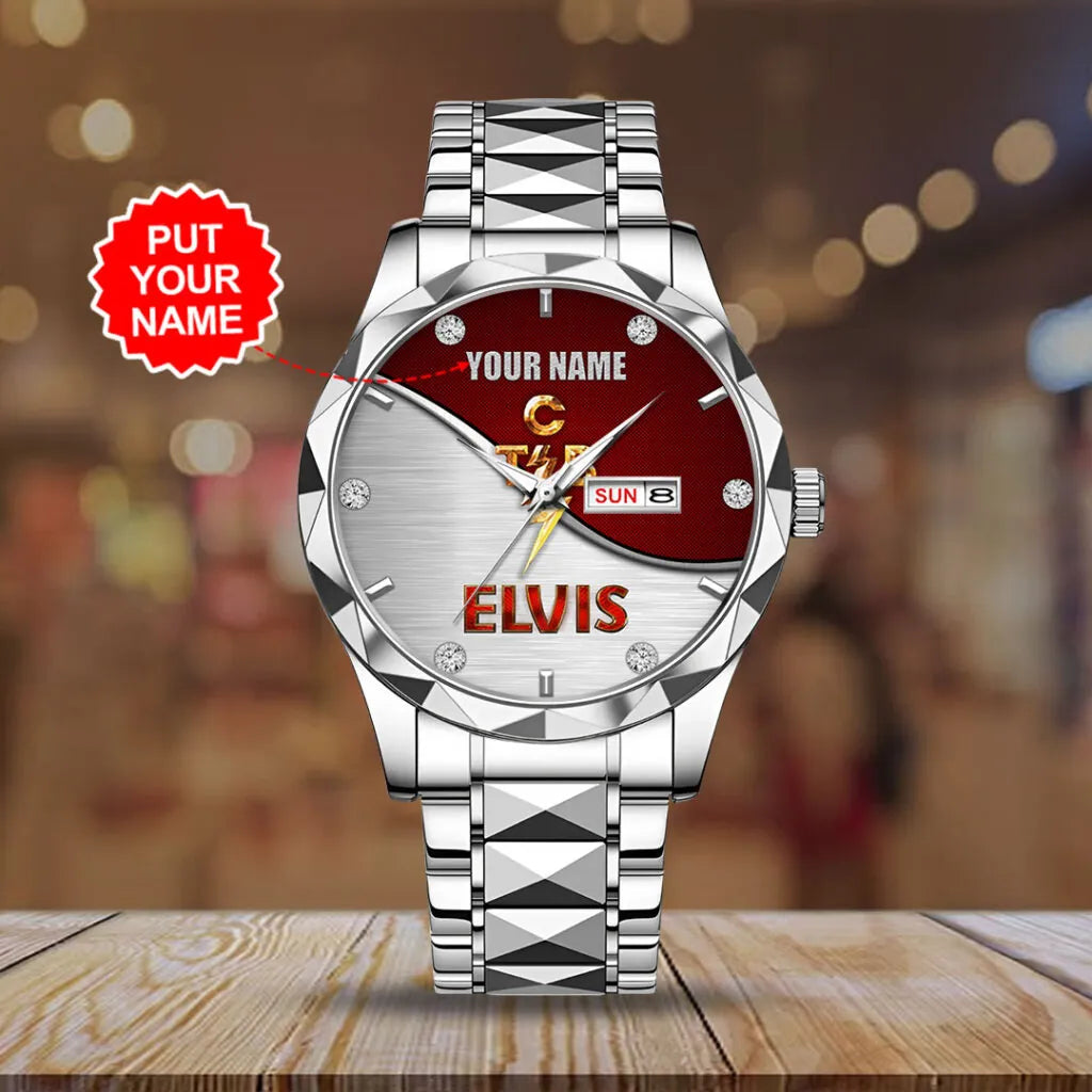 Personalized Elvis Presley Alloy Luxury Quartz Watch – HOATT 11973