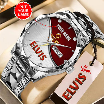 Personalized Elvis Presley Alloy Luxury Quartz Watch – HOATT 11973
