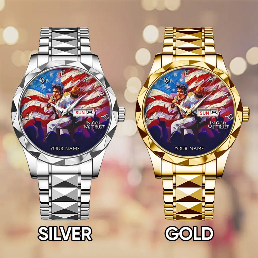 Personalized Elvis Presley Alloy Luxury Quartz Watch – TANTN 14312