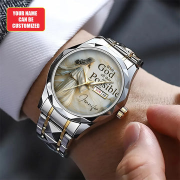 Personalized God Is Good Alloy Luxury Quartz Watch – TANTN15400