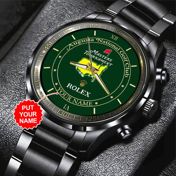 Personalized Masters Tournament x Rolex Black Stainless Steel Watch – MAITM 7632