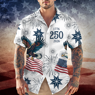 Personalized USA 250 Anniversary Eagle 1776-2026 Hawaii Shirt TH10 898325