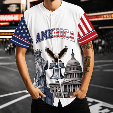 Personalized USA 250th Anniversary Baseball Jersey, 1776-2026 We The People Jersey, Patriotic 4th Of July Shirt 685247