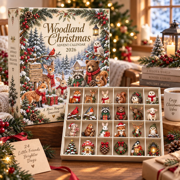 Personalized Woodland Advent Calendar Christmas Forest Animal Countdown 24 Mini Figures Family Holiday Keepsake Kids Collector Gift 2026