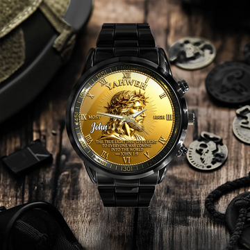 Personalized Yahweh Jesus Watch Custom Name John 19 Christian Faith Watch Gift For Christians