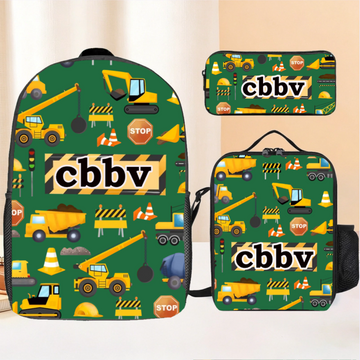 Personalized Backpack Gift for Boys, Custom Truck Name Backpack