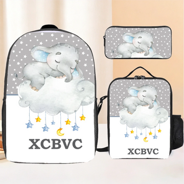 Personalized Custom Name Elephants Backpack