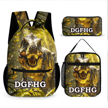 Personalized Dinosaur Children's Backpack — Personalized Name School Bag — Back-to-School Gift