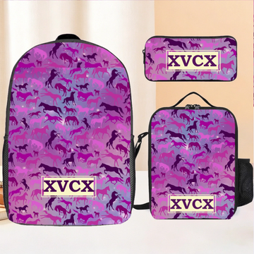 Personalized Galaxy Horse Backpack
