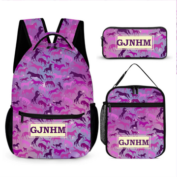 Personalized Galaxy Horse Backpack
