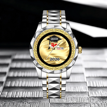 Personalized Graduation Watch 2026 – Custom Engraved Name & Year, Unique Class of 2026 Gift for Him & Her, Perfect Graduation Keepsake