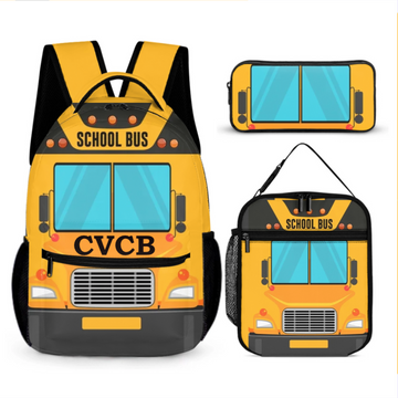 Personalized Name Custom Train Backpack - Back to School Gift for Kids