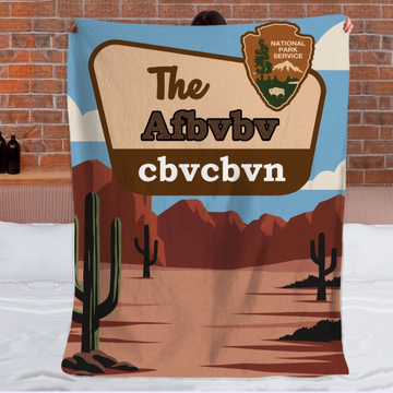 Personalized National Parks Blanket - Personalized Park And Name - Adventure Couple Anniversary Gift, Nature Lover Gift