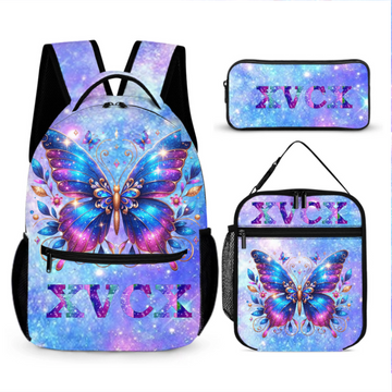 Personalized Shiny Butterfly Children's Backpack — Personalized Name Backpack — Back-to-School Gift