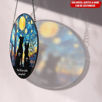Pet Remembrance Suncatcher Personalized Window Stained Glass Suncatcher Hanging