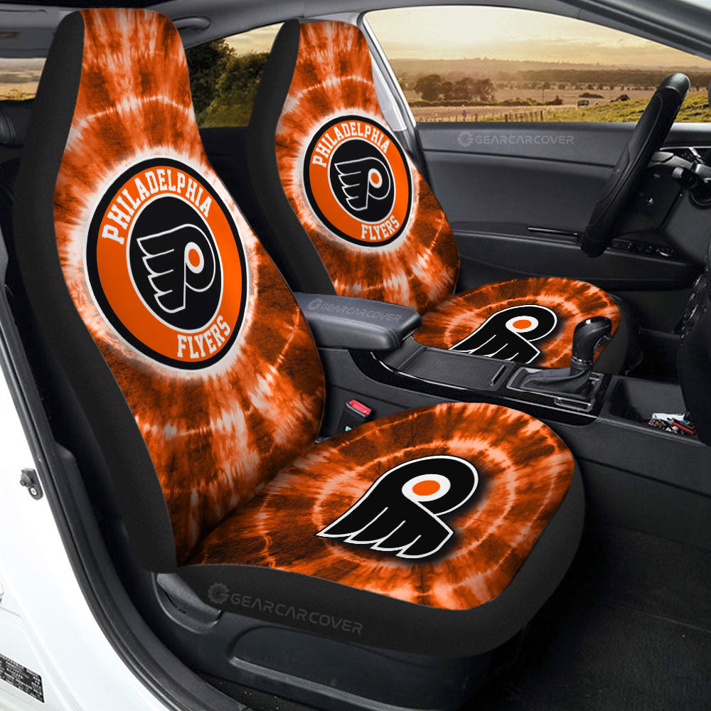 Philadelphia Flyers Car Seat Covers Custom Tie Dye Car Accessories