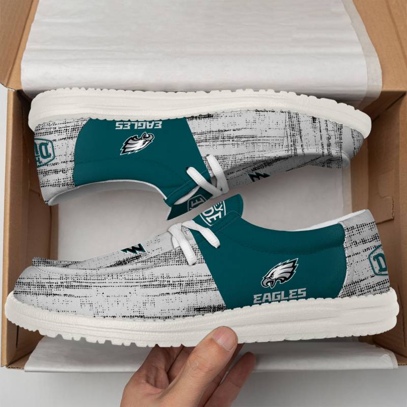 Philadelphia Eagles Personalized Hey Dude Shoes For Men And Women