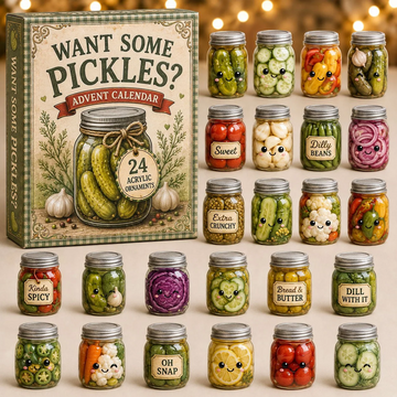 Pickle Jar Collection Advent Calendar 2026 - 24-Day Countdown, Acrylic Charms Every Day Bring New Suprises