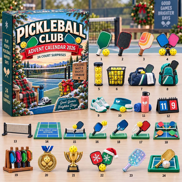 Pickleball Club Advent Calendar 2026 - 24-Day Countdown, Acrylic Charms Every Day Bring New Suprises