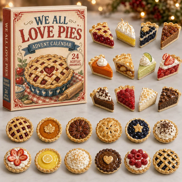 Pie Party Advent Calendar 2026 - 24-Day Countdown, Acrylic Charms Every Day Bring New Suprises