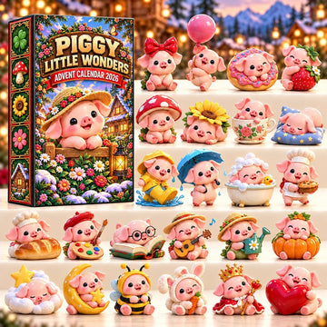 Piggy Little Wonders Advent Calendar 2026 - 24-Day Countdown, Acrylic Charms