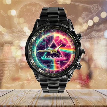 Pink Floyd Black Stainless Steel Watch – GNE 403