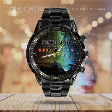 Pink Floyd Black Stainless Steel Watch – GNE 433