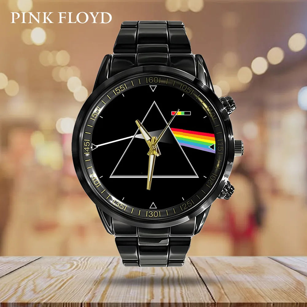 Pink Floyd Black Stainless Steel Watch – GNE 472