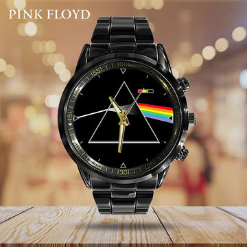 Pink Floyd Black Stainless Steel Watch – GNE 472